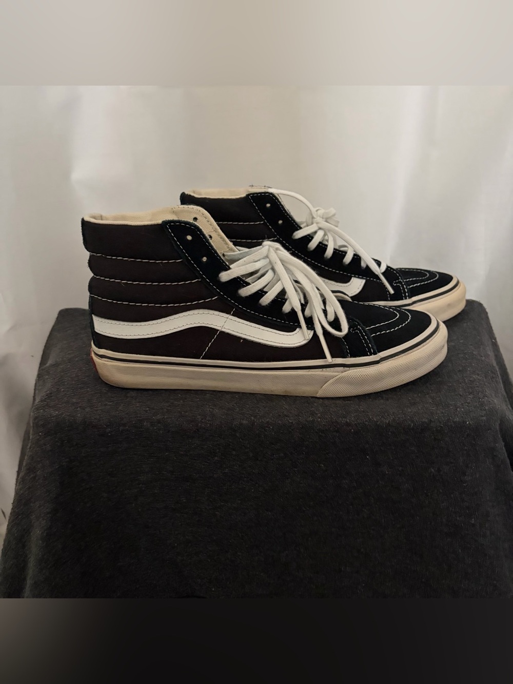 Vans Sk8-Hi Black & White High Top Sneakers